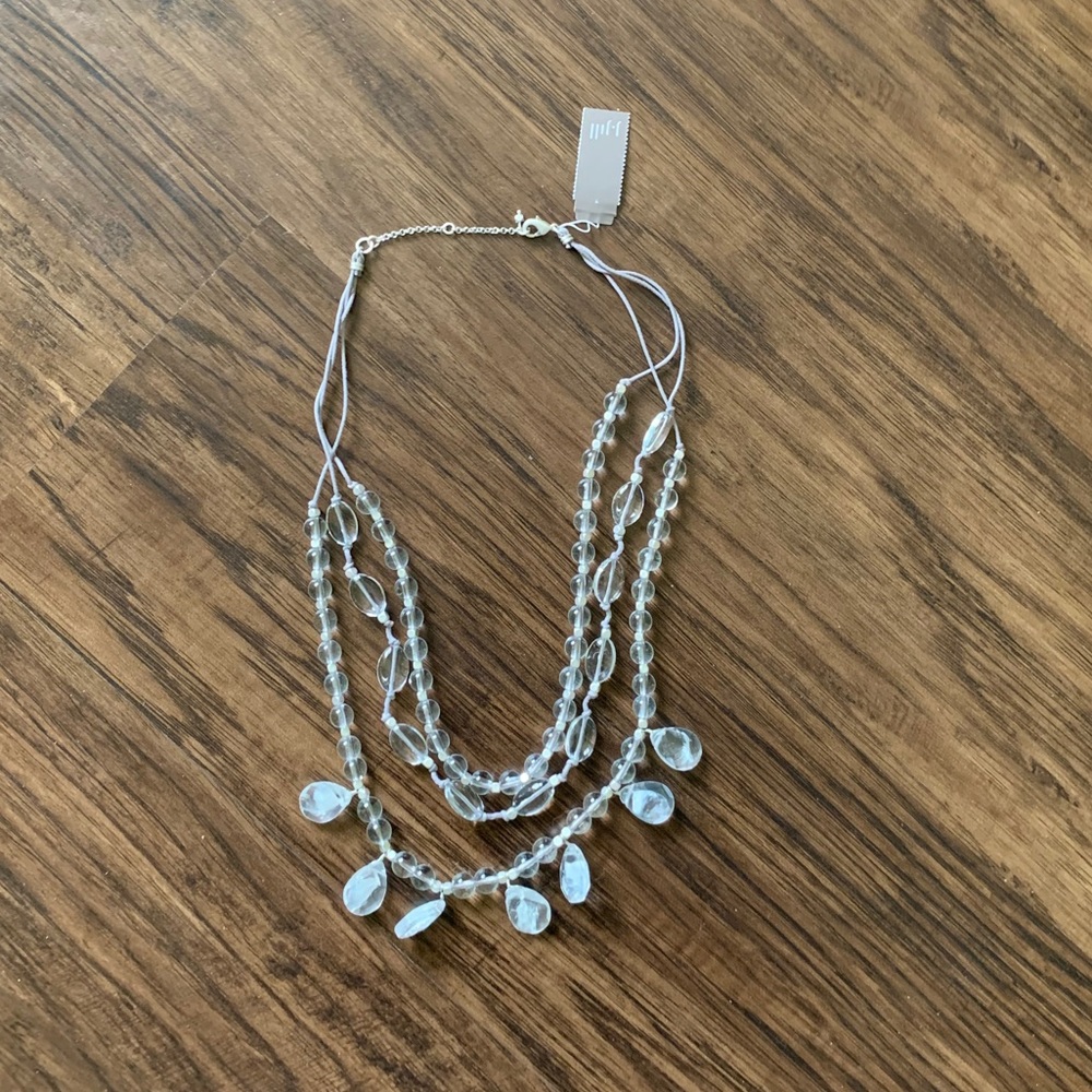 J.jill beautiful layered crystal necklace
